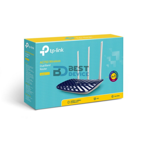 ROUTER TP-LINK W ARCHER C20 AC1200 DUAL BAND