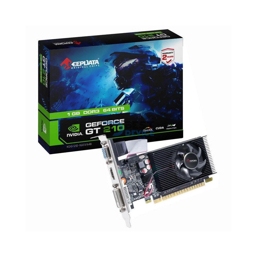 TARJETA GRÁFICA KEEPDATA GT210 1GB D3 64B KDGT210-1GD3/64B