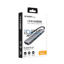 ADAPTADOR ARGOMTECH ARG-UB-0185 5 EN 1 TIPO C