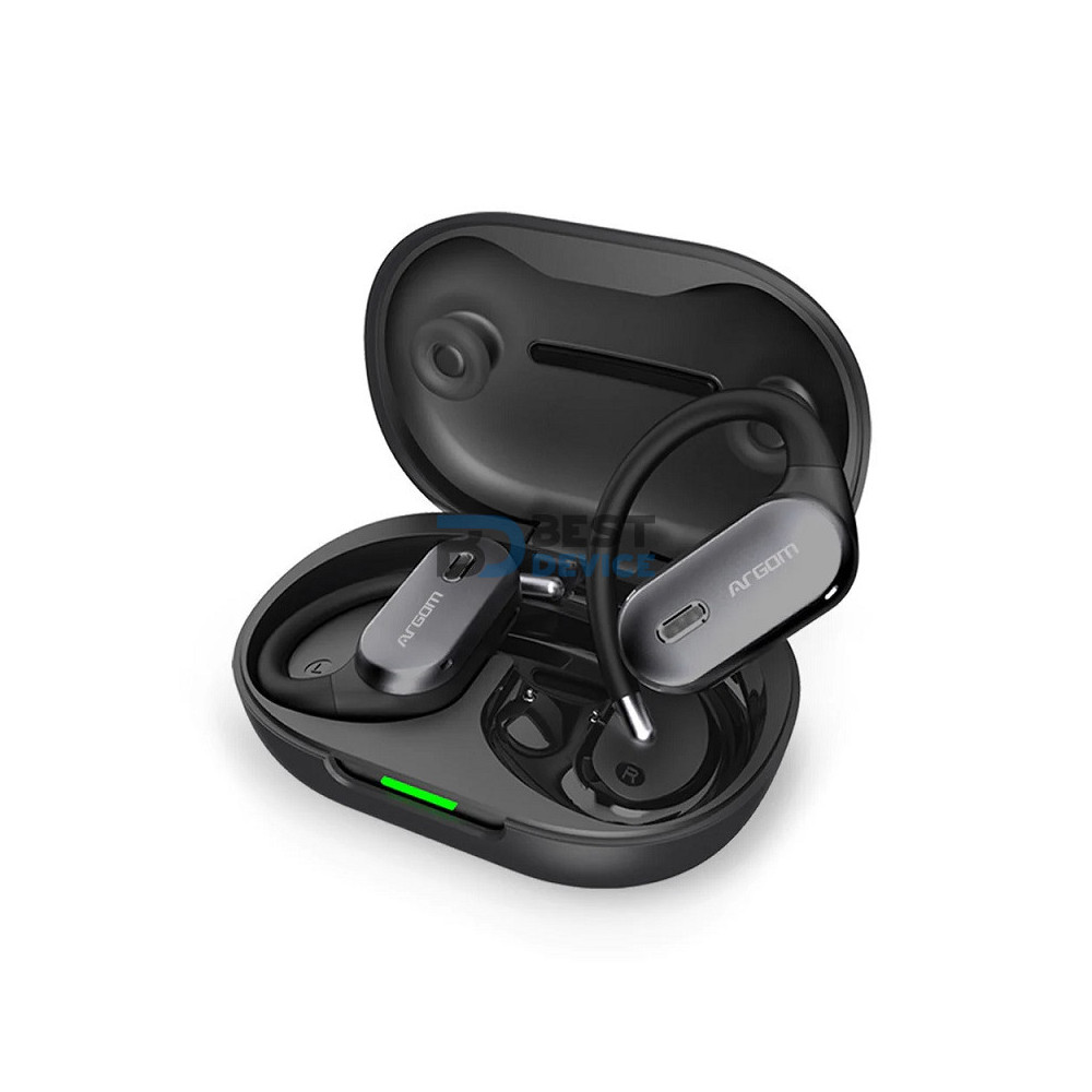 AURICULAR ARGOMTECH ARG-HS-5090BK E90 TIPO-C NEGRO/RES AGUA