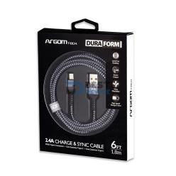 CABLE ARGOMTECH ARG-CB-0025BK TIPO C TO USB 1.8M NEGRO