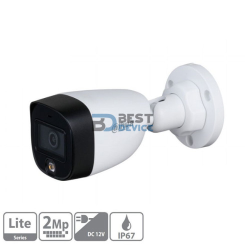 CÁMARA DAHUA HAC-HFW1209CP-LED BULLET 2MP LITE 2.8MM 12