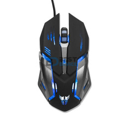 MOUSE GAMER ARGOMTECH ARG-MS-2040BK MS40 NEGRO/AZUL