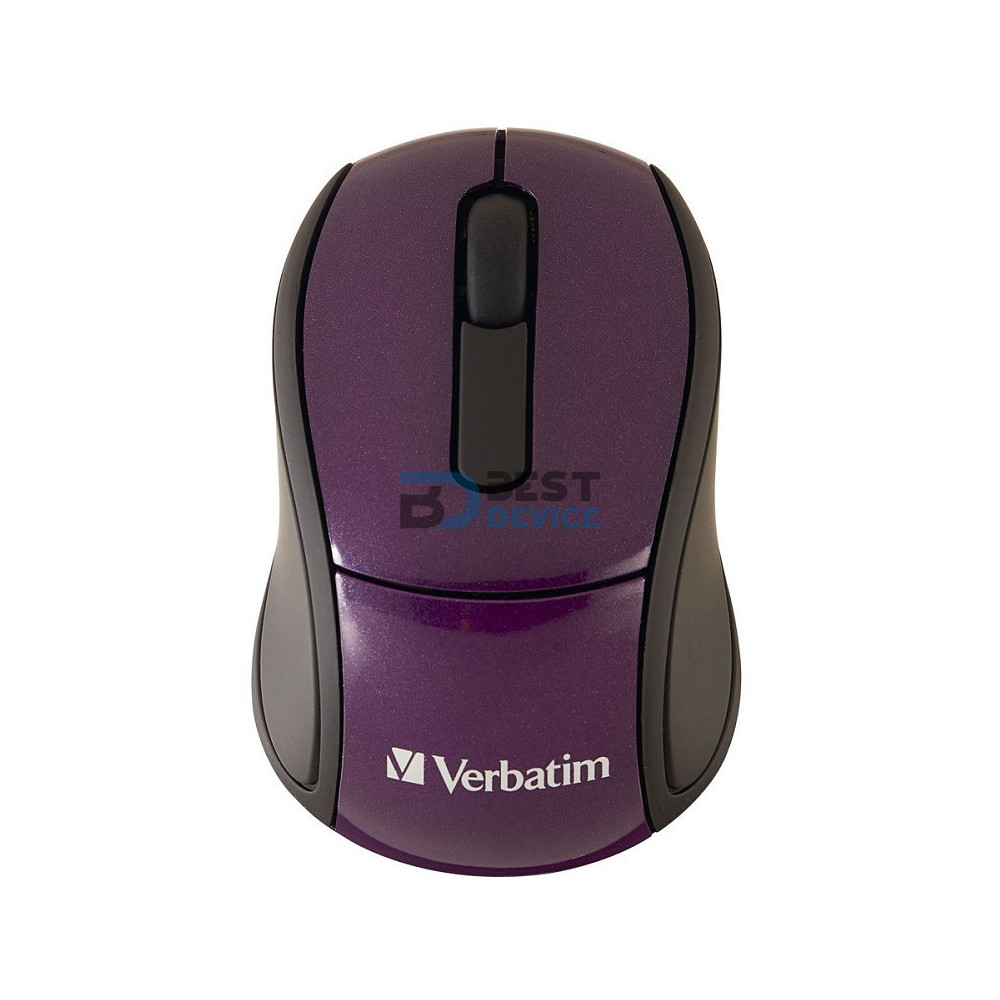 MOUSE VERBATIM INALAMBRICO 97473 MINI TRAVEL PURPURA