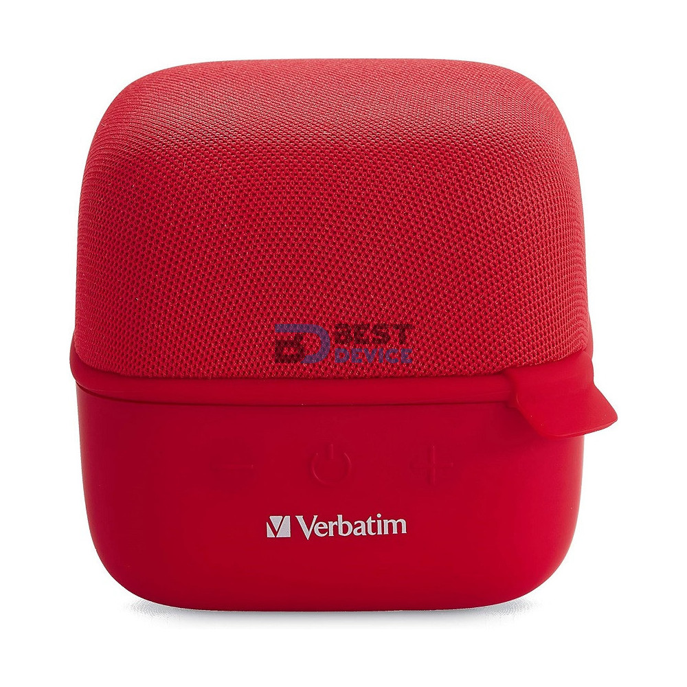 PARLANTE VERBATIM 70225 CUBE BLUETOOTH ROJO