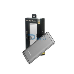CARGADOR PORTÁTIL ARGOMTECH ARG-PB-1125SL 7500 MAH PLATA
