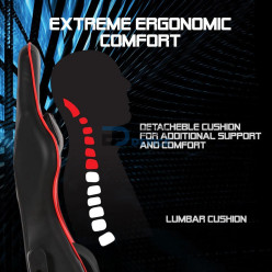 SILLA GAMER ARGOMTECH ARG-CH-9005RD COMBAT GAMING ERGO GX5 ROJO