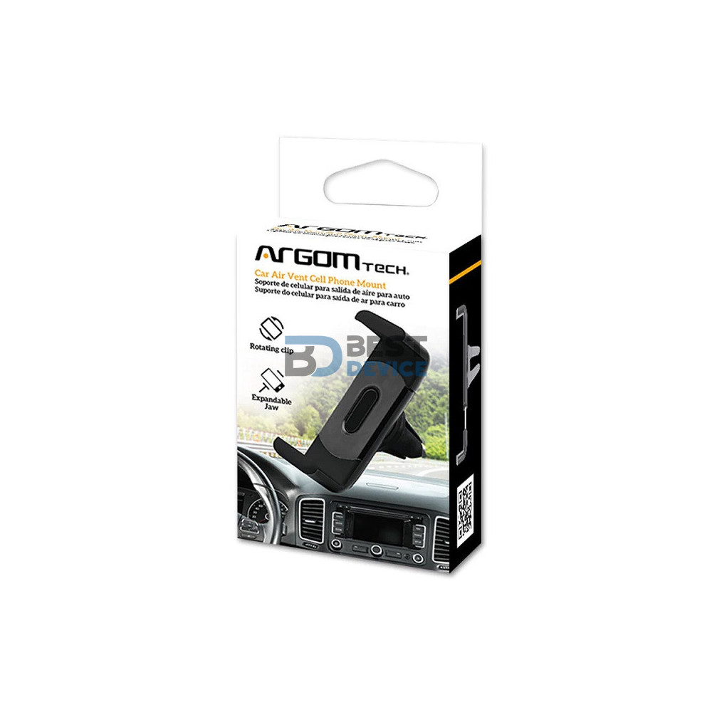 SOPORTE ARGOMTECH PARA CELULAR(AUTO) ARG-AC-0327BK