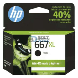 TINTA HP 3YM81AL 667XL NEGRO (2375/2775)