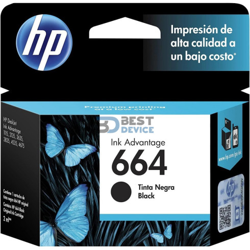 TINTA HP F6V29AL 664 NEGRO