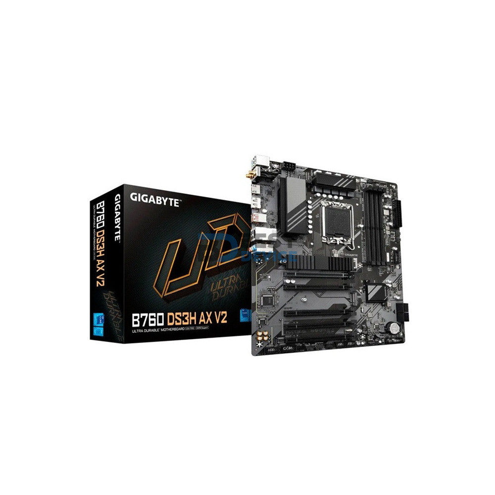 PLACA MADRE GIGABYTE B760 DS3H AX V2 DDR5 LGA 1700 S/R/HDMI/DP/2M2/WIFI/USB/ATX