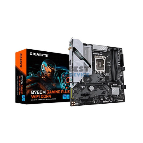 PLACA MADRE GIGABYTE 1700 B760M GAMING PLUS WIFI DDR4 S/R/HDMI/DP/2M2/USB/MATX
