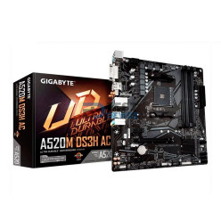 PLACA MADRE GIGABYTE AM4 A520M DS3H AC S/R/HDMI/DP/DVID/M2/WIFI/DDR4/USB3.2/MAT
