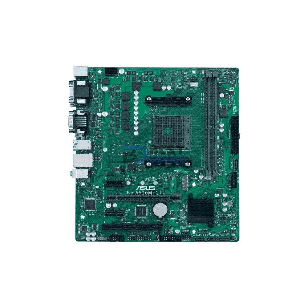 PLACA MADRE ASUS AM4 A520M-C II/CSM PRO V/S/R/HDMI/DP/M2/DDR4/USB3.2/MATX