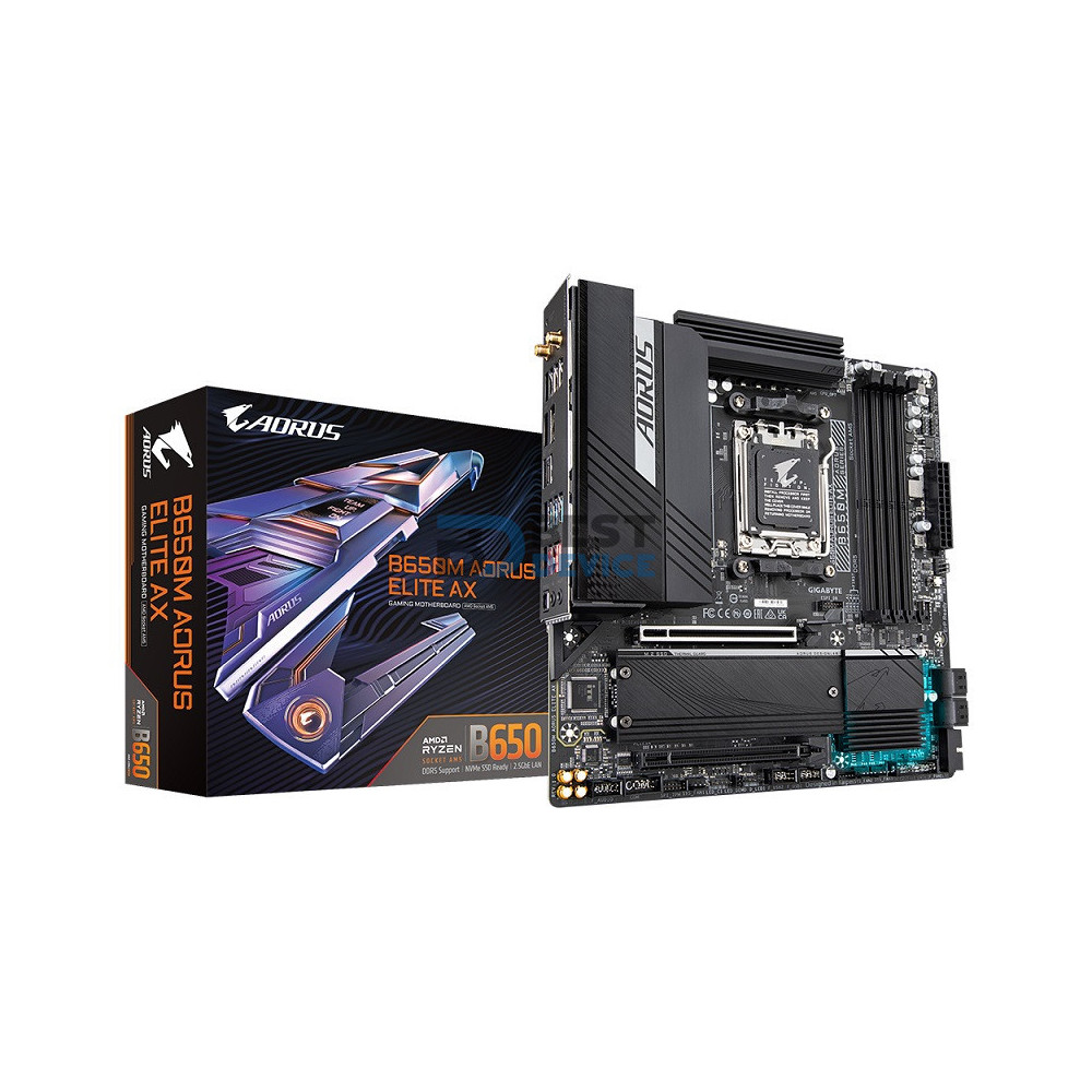 PLACA MADRE GIGABYTE AORUS ELITE AX DDR5 B650M AM5 S/R/HDMI/DP/2M2/WIFI/USB/M