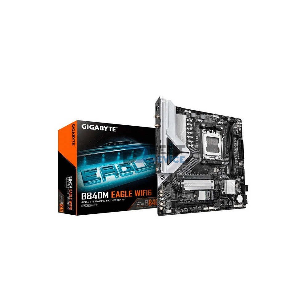 PLACA MADRE GIGABYTE AM5 B840M EAGLE WIFI6 DDR5 S/R/HDMI/DP/2M2/USB3.2/MATX