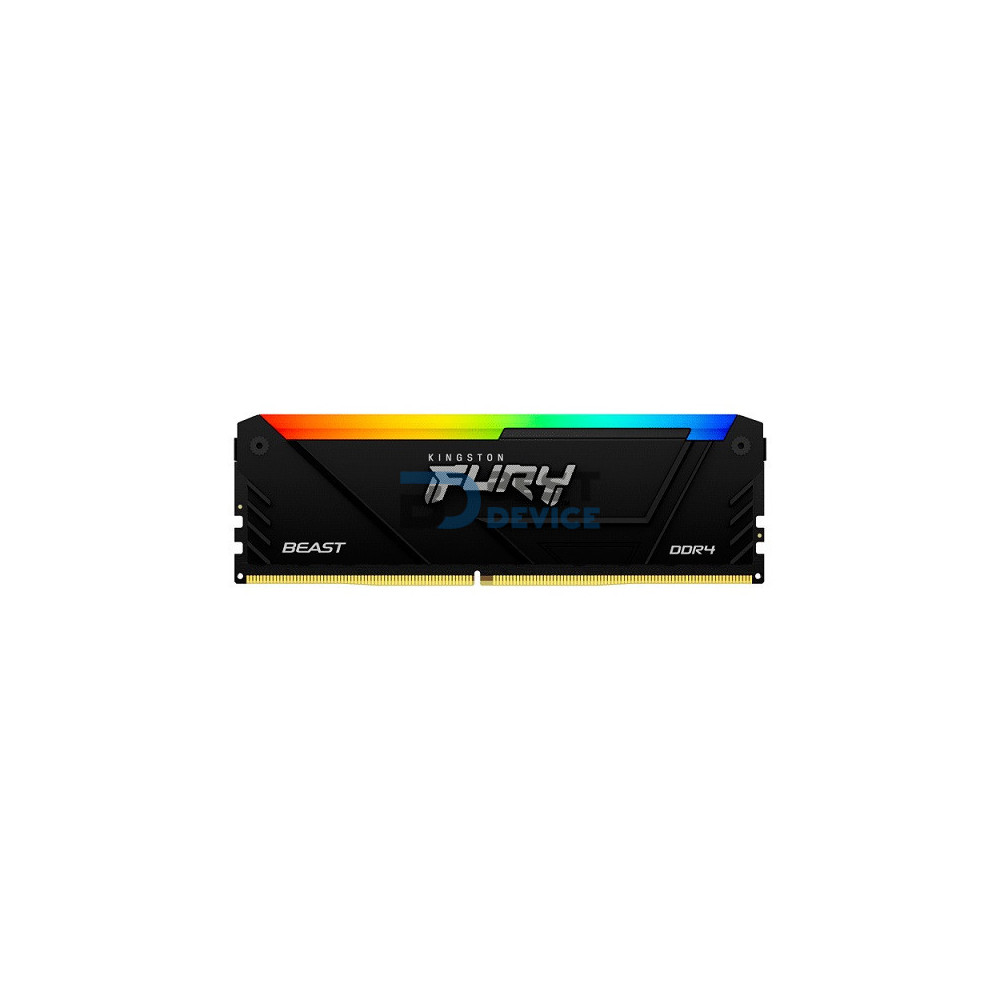 MEMORIA RAM KINGSTON DDR4 16G 3200 FURY BEAST BK KF432C16BB12A/16 RGB XMP