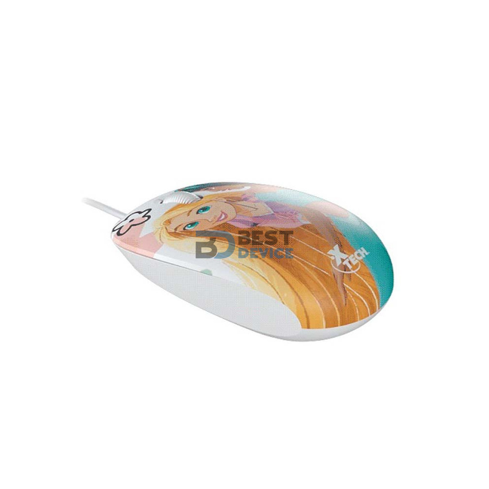 MOUSE XTECH USB XTM-D406PS PRINCESA 1200DPI/3 BOT