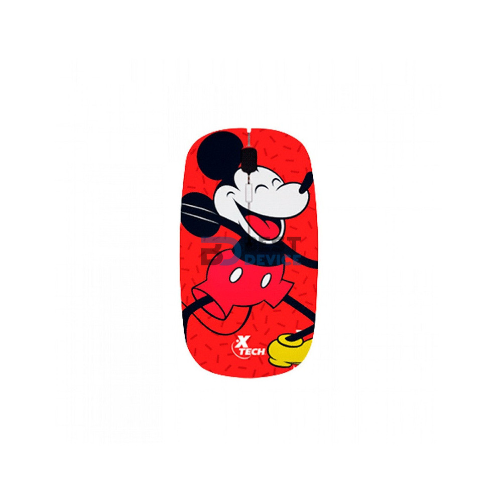 MOUSE XTECH WIR XTM-D340MK MICKEY MOUSE 1600DPI/4 BOT/ROJO