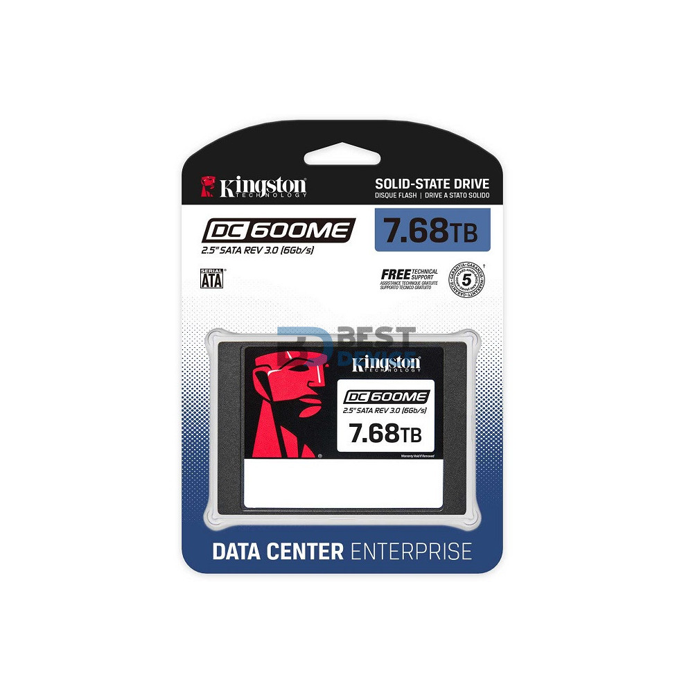 SSD KINGSTON 7.68TB SEDC600ME/7680G 2.5 SATA3 PARA SERVIDORES