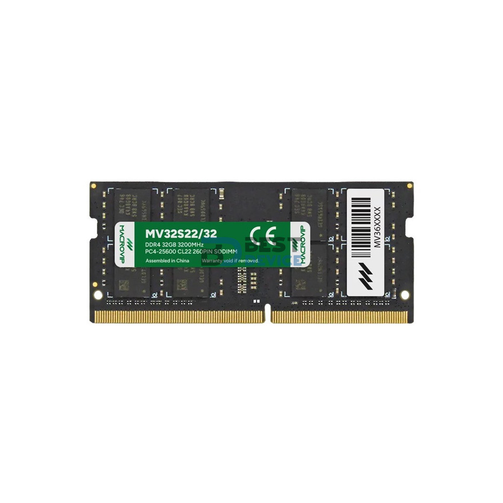MEMORIA RAM PARA NOTEBOOK DDR4 MACROVIP 32GB 3200MHZ