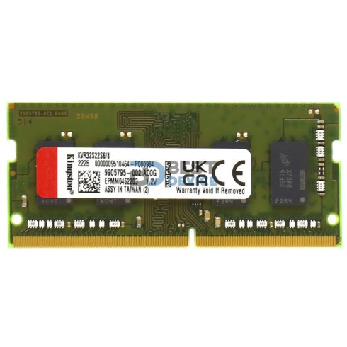 MEMORIA RAM PARA NOTEBOOK DDR4 KINGSTON 8G 3200 KVR32S22S6/8