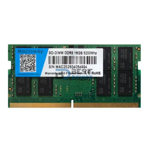 MEMORIA RAM PARA NOTEBOOK DDR5 MACROWAY 16GB 5200MHZ