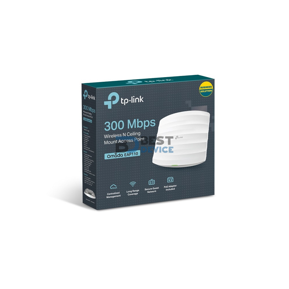 PUNTO DE ACCESO TP-LINK W EAP110 300MBPS GIGABIT CEI CON POE