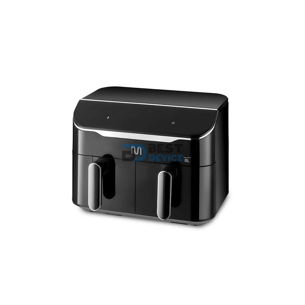 FREIDORA SIN ACEITE MULTI CON 2 GAVETAS 8L GO220 NEGRO