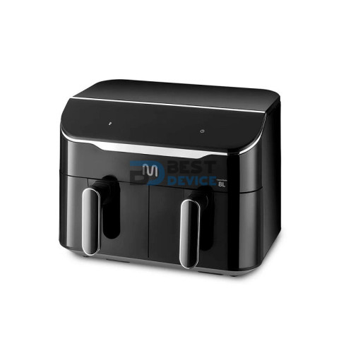 FREIDORA SIN ACEITE MULTI CON 2 GAVETAS 8L GO220 NEGRO