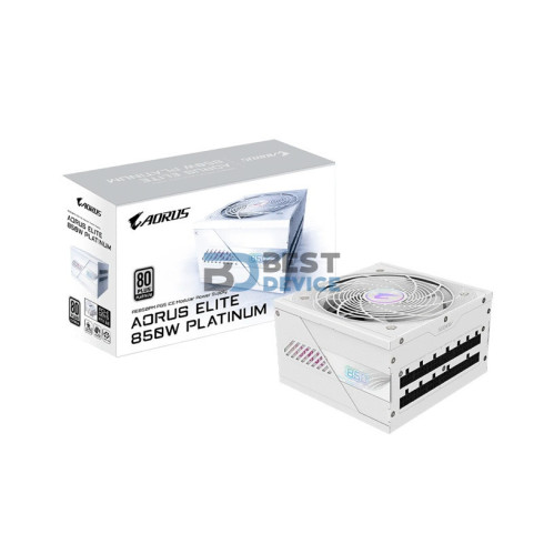 FUENTE AORUS ELITE 850W 80 PLUS PLATINUM FULL MODULAR GP-AE850PM PG5 ICE