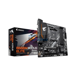 PLACA MADRE GIGABYTE B550M AORUS ELITE AM4 S/R/HDMI/DVI/2M2/DDR4/USB3.2/MATX