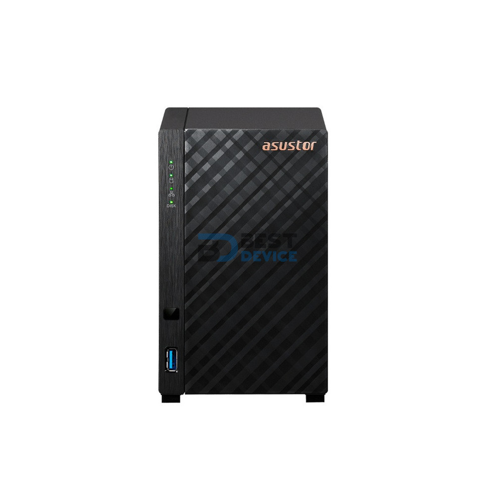 NAS ASUSTOR AS1202T QC 1.7/2BAY/1G/2.5GBLAN/3USB3.2