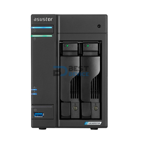 NAS ASUSTOR AS6702T V2 QC 2.0/2BAY/4G/4 M.2/2-GBLAN/HDMI/2USB3.2