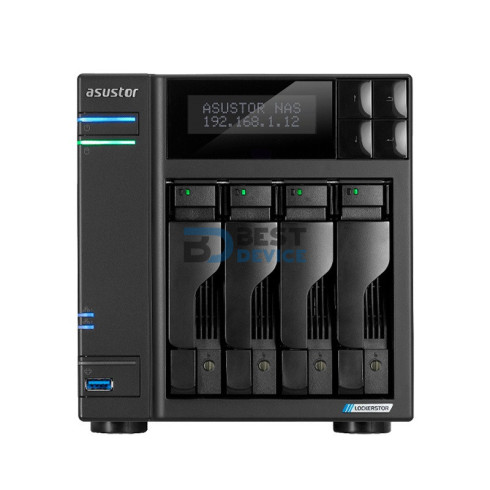 NAS ASUSTOR AS6704T V2 QC 2.0/4BAY/4G/4 M.2/2-GBLAN/HDMI/2USB3.2