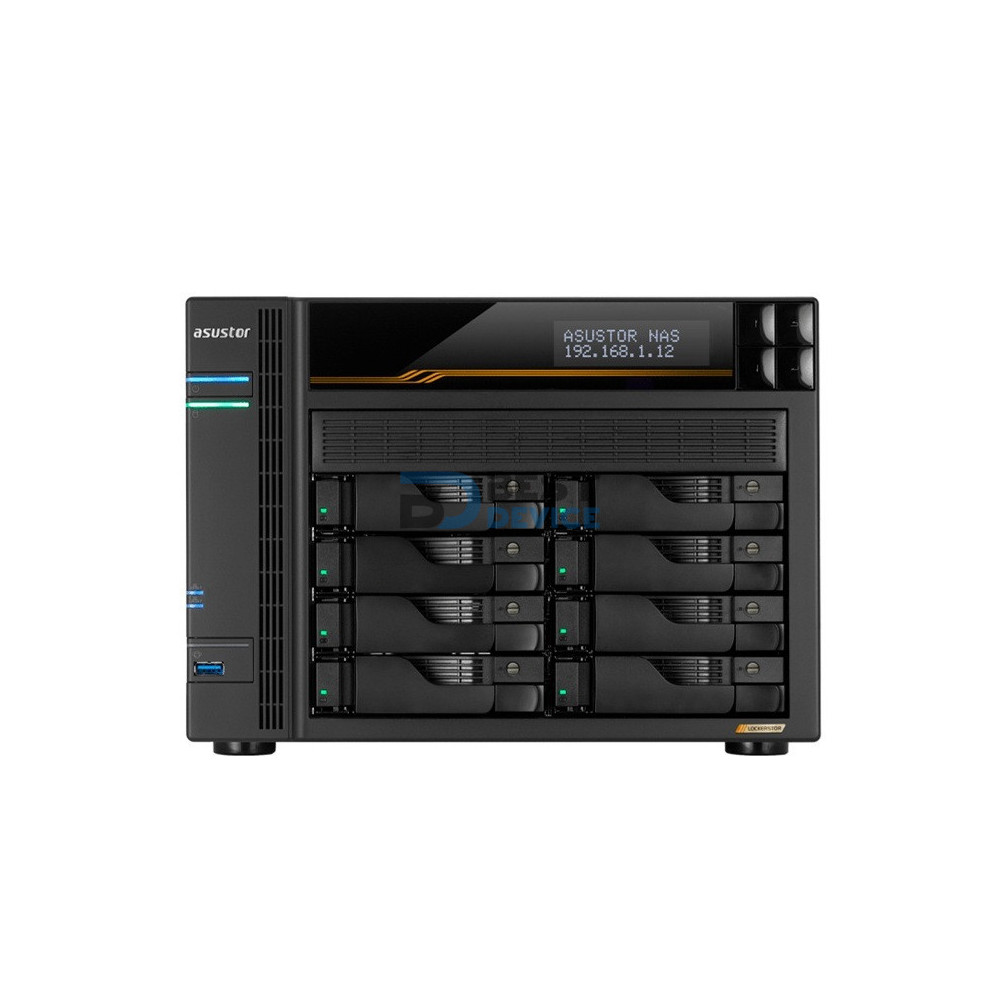 NAS ASUSTOR AS6808T QC 2.3/8BAY/16G/4-GBLAN/4 M.2/2USB4/3USB3.2