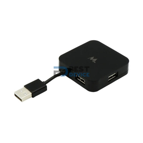 ADAPTADOR HUB MTEK HB-420 4 PUERTOS USB 2.0 NEGRO