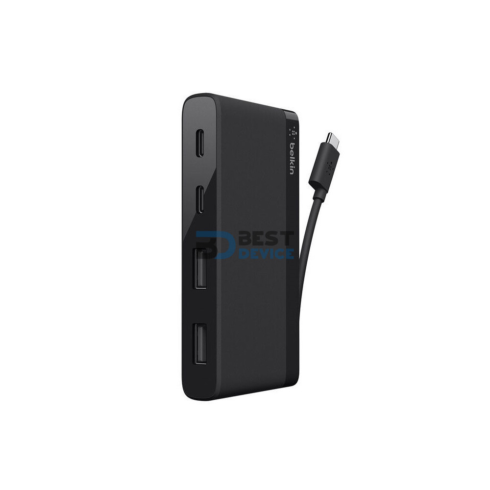 ADAPTADOR BELKIN MINI HUB 3.0 USB-C F4U090BTBLK