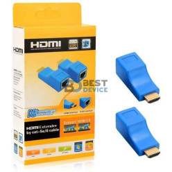 ADAPTADOR HDMI EXTENSOR 30MTS A RJ45
