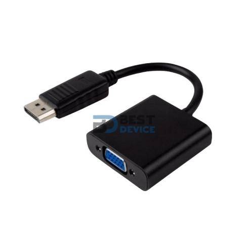 ADAPTADOR DISPLAY PORT MACHO A VGA HEMBRA