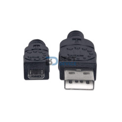 CABLE USB-A/USB MIC-B 1M MANHATTAN 307161 NEGRO BOLSA