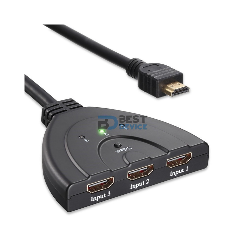 CABLE MULTIPUERTO HDMI 3PTOS