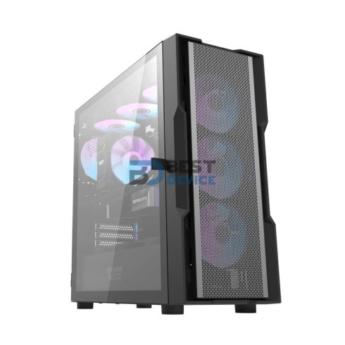 GABINETE GAMER DARKFLASH DK431 MID TOWER/GLASS