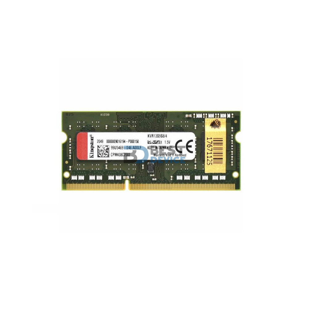 MEMORIA RAM PARA NOTEBOOK DDR3 KINGSTON 8GB 1333 MHZ