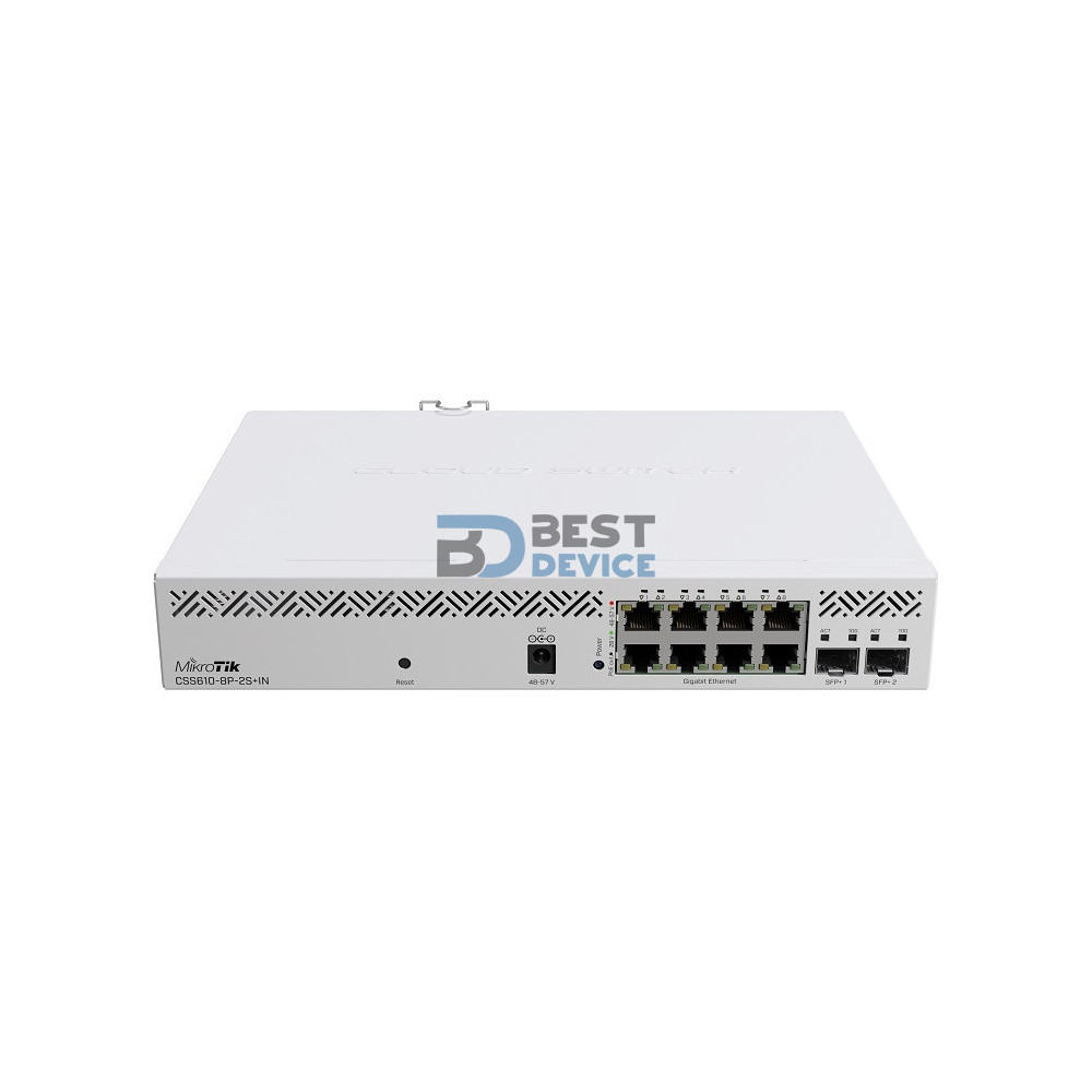 SWITCH MIKROTIK CLOUD SMART CSS610-8P-2S+IN POE