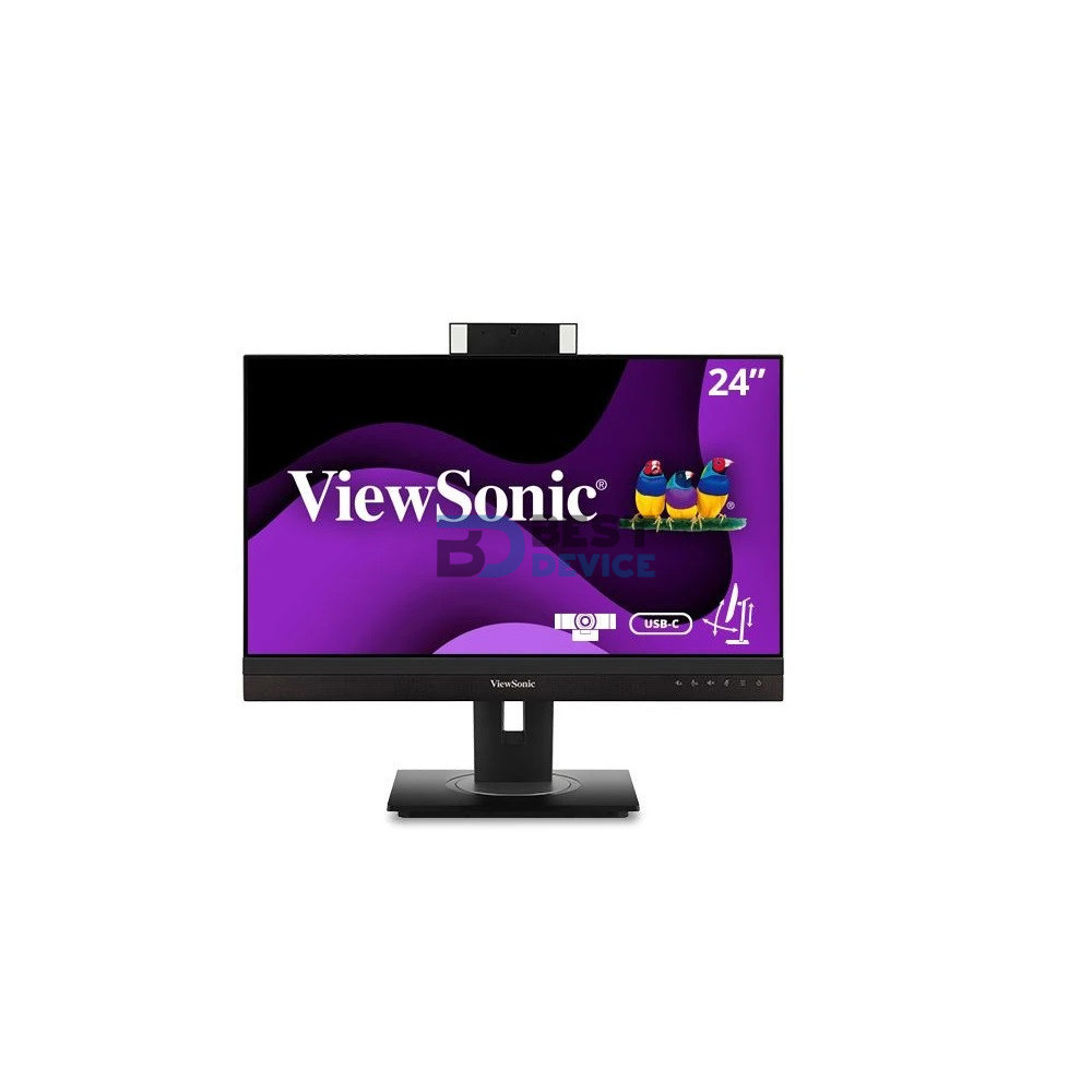 MONITOR VIEWSONIC 24" VG2456V/WEBCAM/ERG/ETHERNET