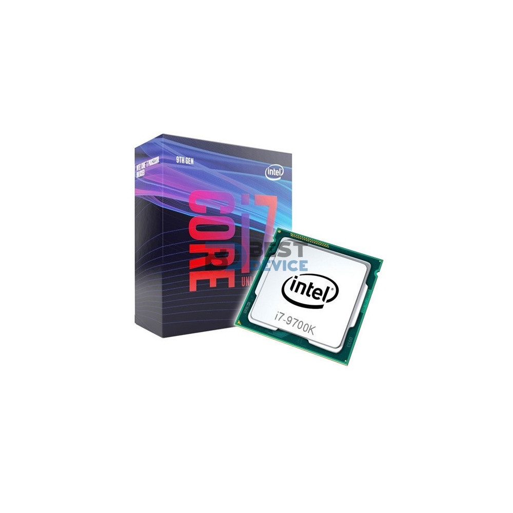 PROCESADOR INTEL CI7-9700K 3.60/12M/1151 9NA S/COOLER