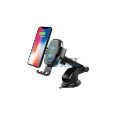 SOPORTE ARGOMTECH CON CARGADOR INALÁMBRICO DE CELULAR PARA AUTO ARG-AC-0160BK