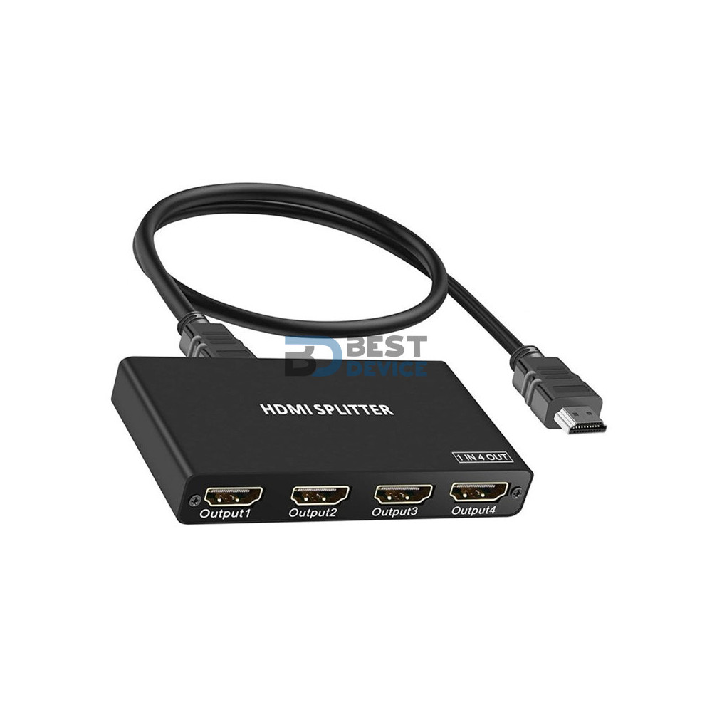 SPLITTER 4 PUERTOS HDMI 1IN + 4OUT