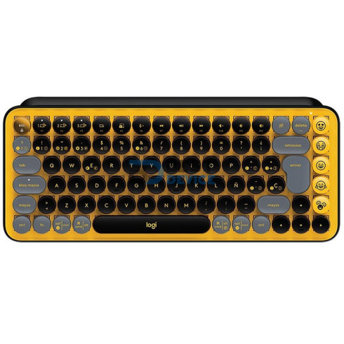 TECLADO LOGITECH 920-010713 POP MECANICAL WIR NEG/AMA